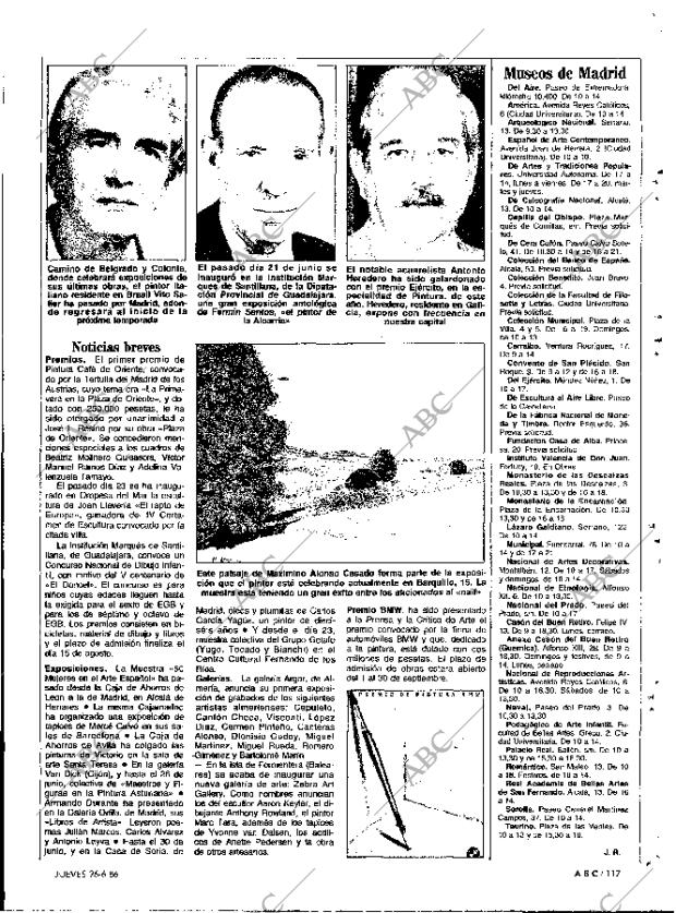 ABC MADRID 26-06-1986 página 117
