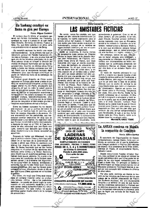 ABC MADRID 26-06-1986 página 31
