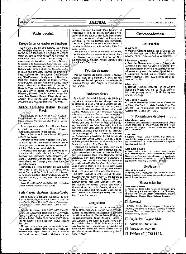 ABC MADRID 26-06-1986 página 38