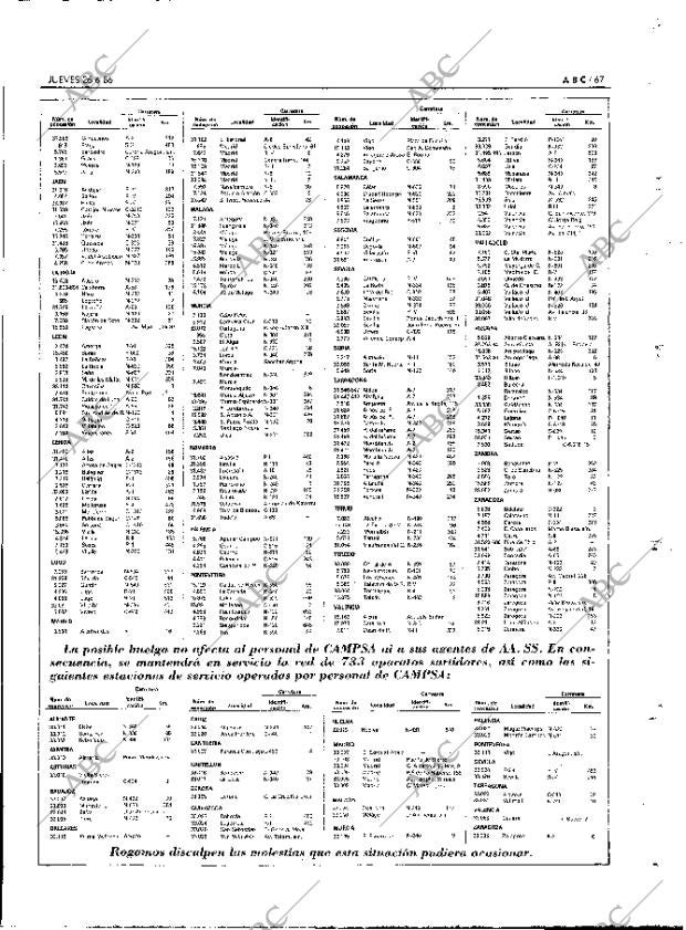 ABC MADRID 26-06-1986 página 67