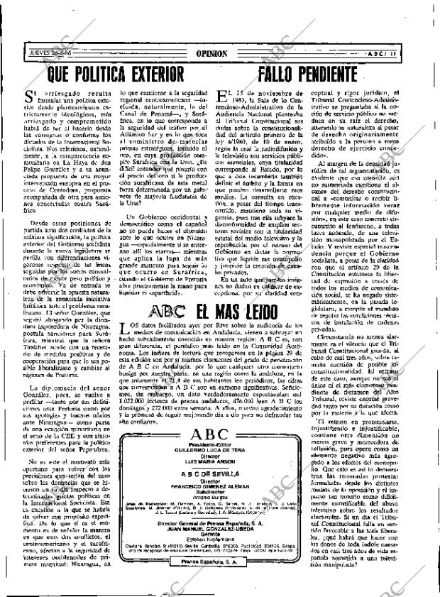 ABC SEVILLA 26-06-1986 página 11