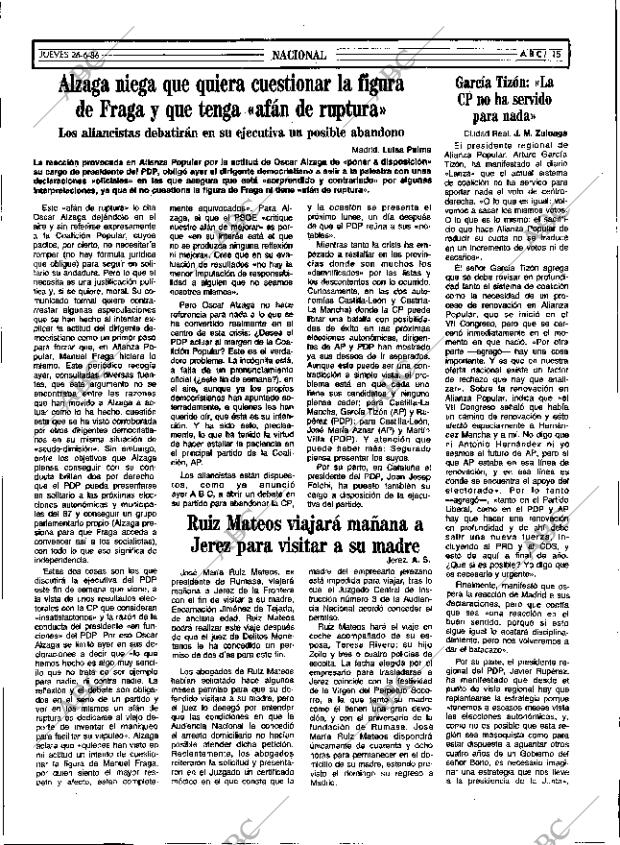 ABC SEVILLA 26-06-1986 página 15