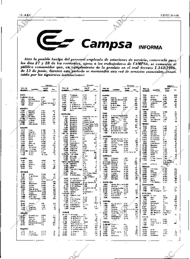 ABC SEVILLA 26-06-1986 página 18