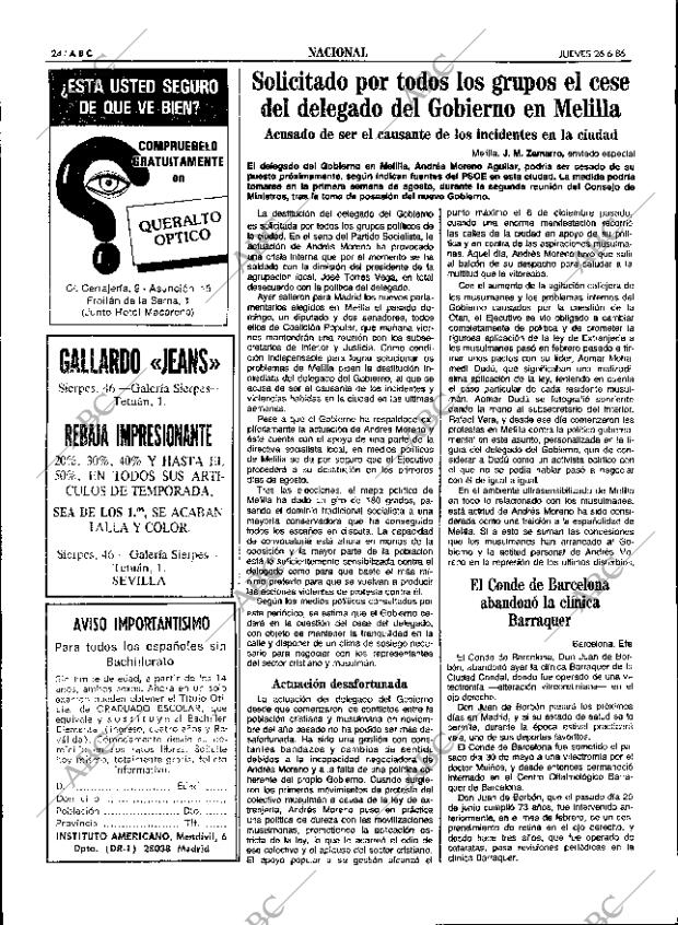 ABC SEVILLA 26-06-1986 página 24