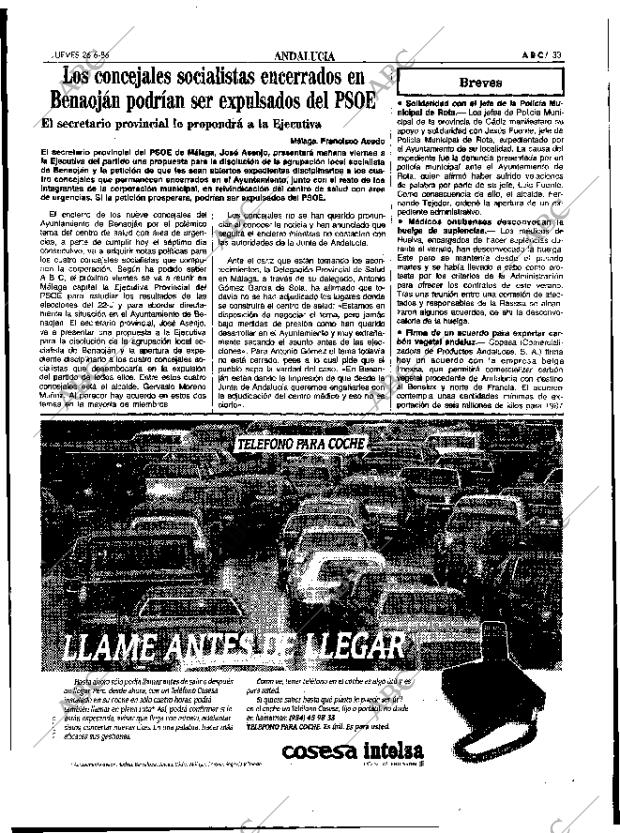 ABC SEVILLA 26-06-1986 página 33