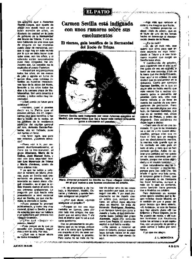 ABC SEVILLA 26-06-1986 página 75