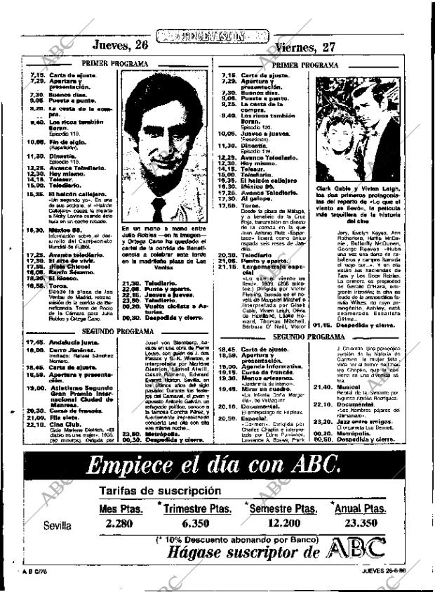ABC SEVILLA 26-06-1986 página 78