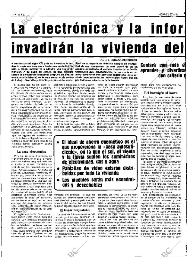 ABC SEVILLA 27-06-1986 página 44