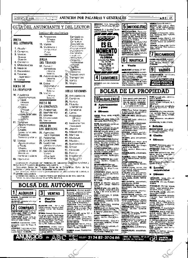 ABC SEVILLA 27-06-1986 página 65