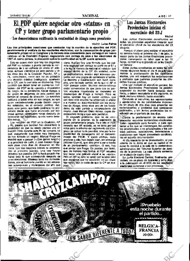 ABC SEVILLA 28-06-1986 página 17