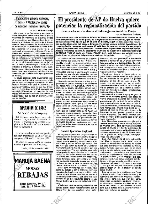 ABC SEVILLA 28-06-1986 página 28