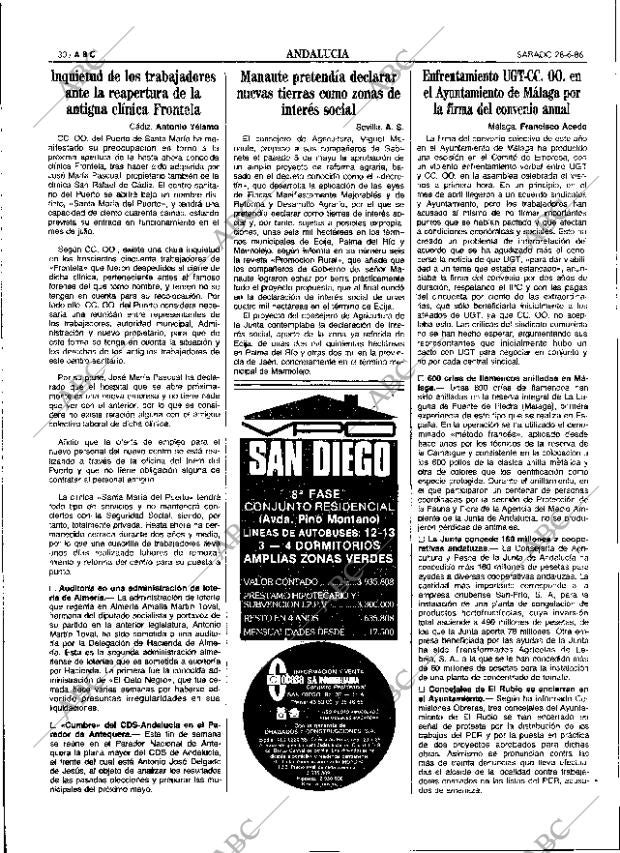 ABC SEVILLA 28-06-1986 página 30