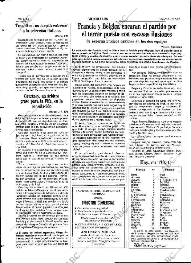 ABC SEVILLA 28-06-1986 página 50