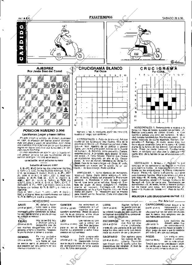 ABC SEVILLA 28-06-1986 página 64