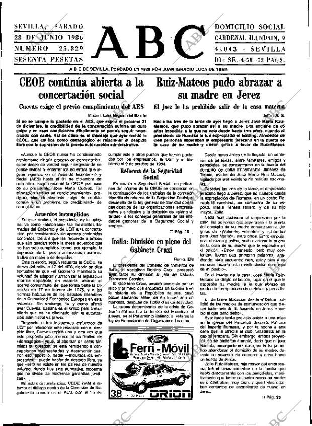 ABC SEVILLA 28-06-1986 página 9