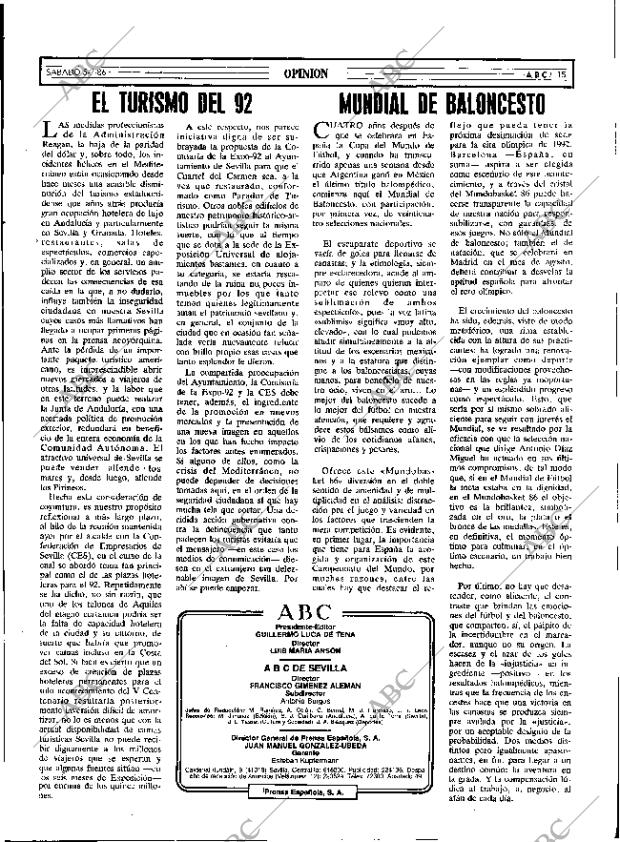 ABC SEVILLA 05-07-1986 página 15