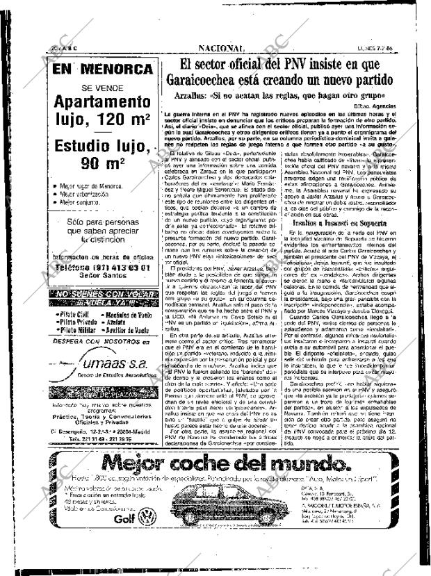 ABC MADRID 07-07-1986 página 20