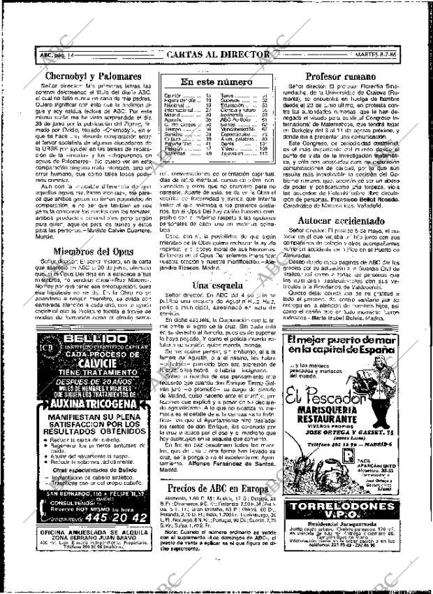 ABC MADRID 08-07-1986 página 14