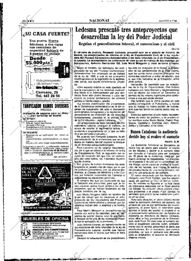 ABC MADRID 08-07-1986 página 22