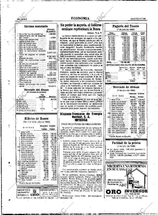 ABC MADRID 08-07-1986 página 64
