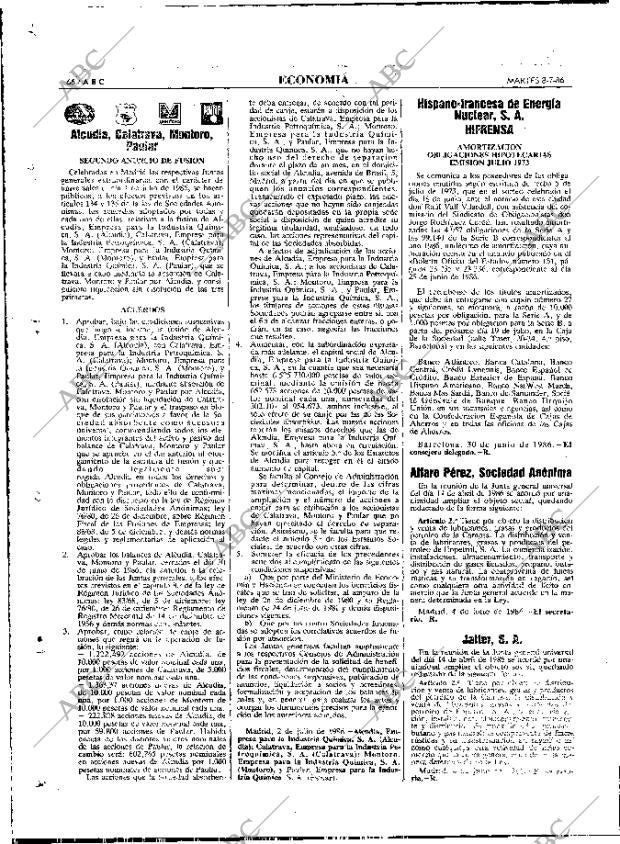 ABC MADRID 08-07-1986 página 66