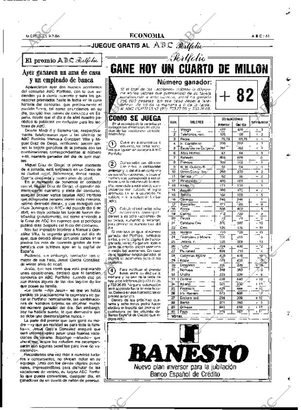 ABC MADRID 09-07-1986 página 61