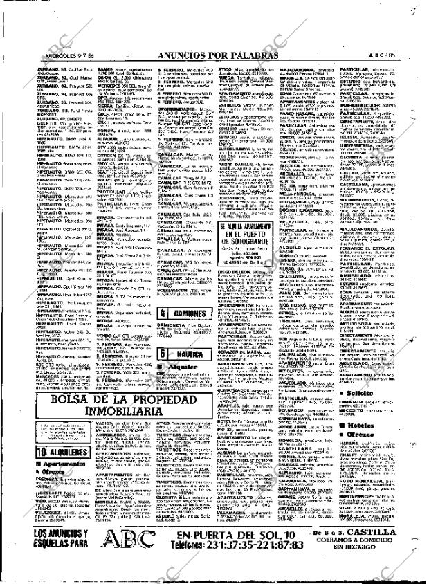 ABC MADRID 09-07-1986 página 85