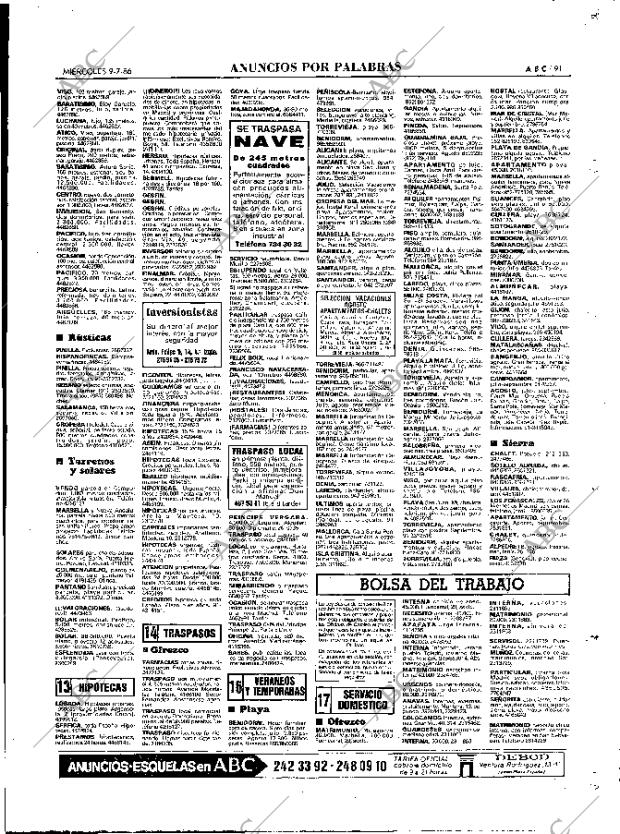 ABC MADRID 09-07-1986 página 91