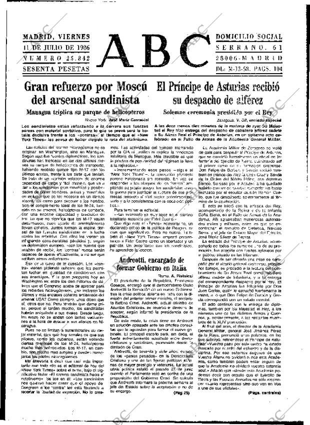 ABC MADRID 11-07-1986 página 13
