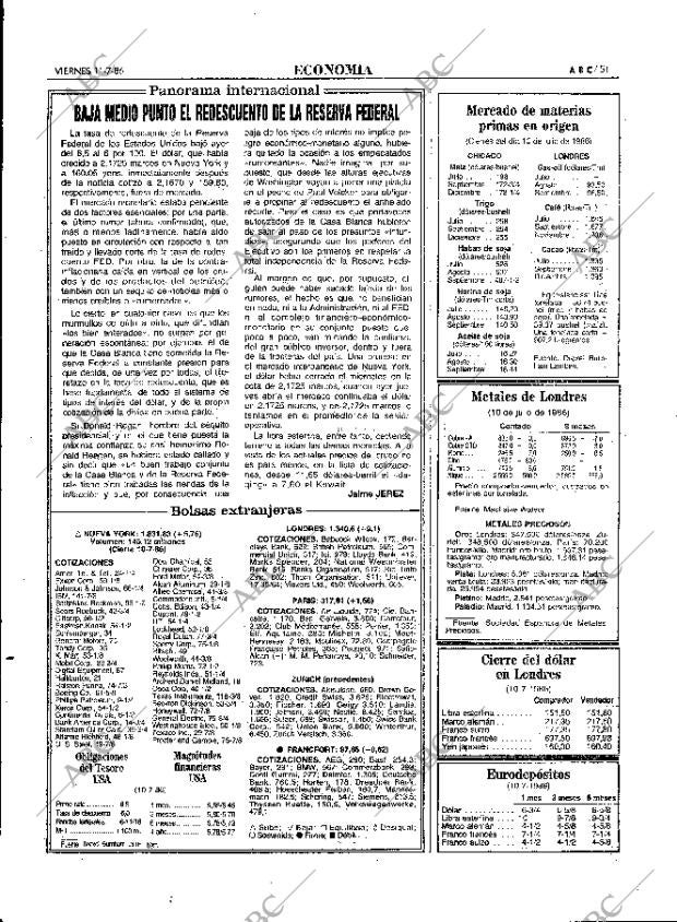 ABC MADRID 11-07-1986 página 51
