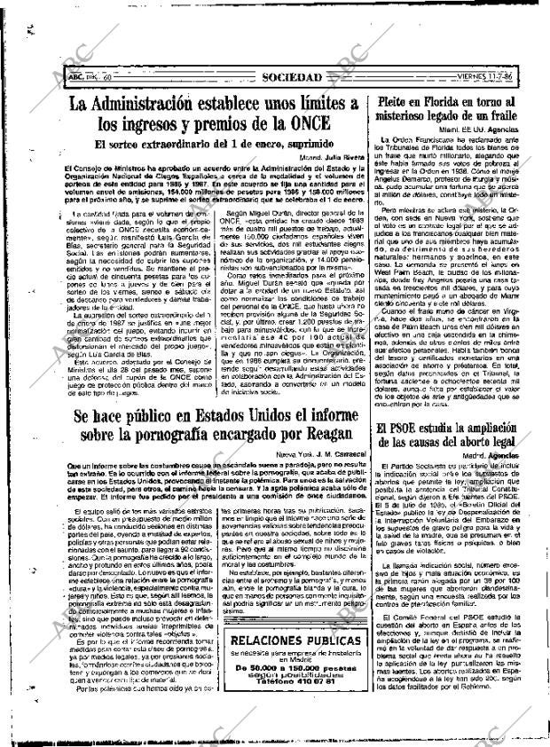 ABC MADRID 11-07-1986 página 60