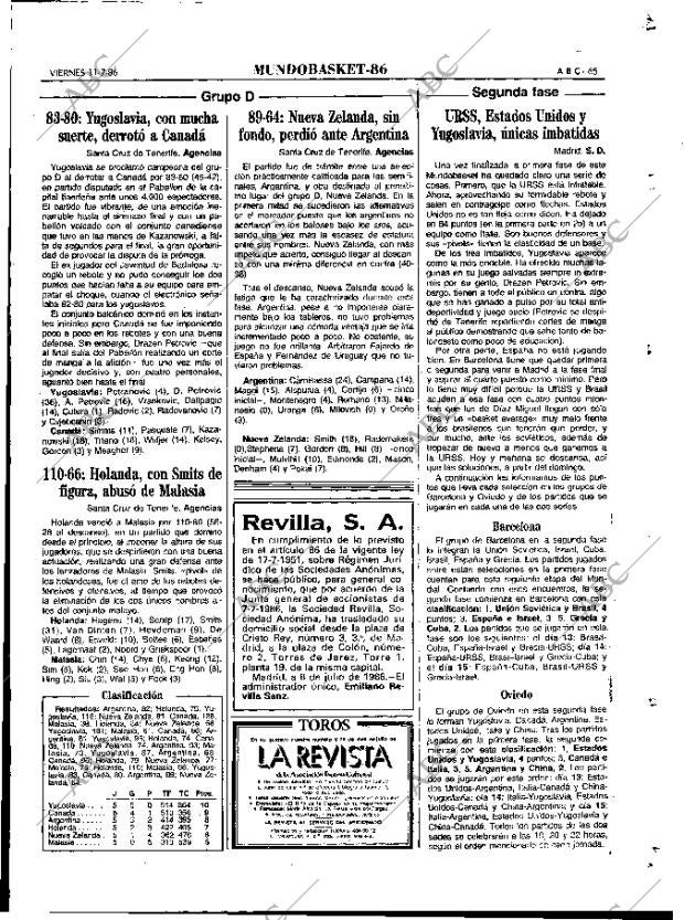 ABC MADRID 11-07-1986 página 65