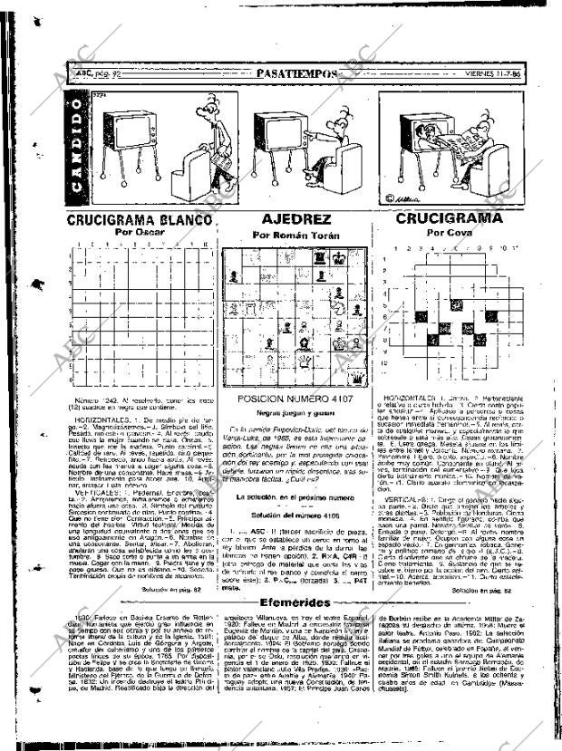 ABC MADRID 11-07-1986 página 92