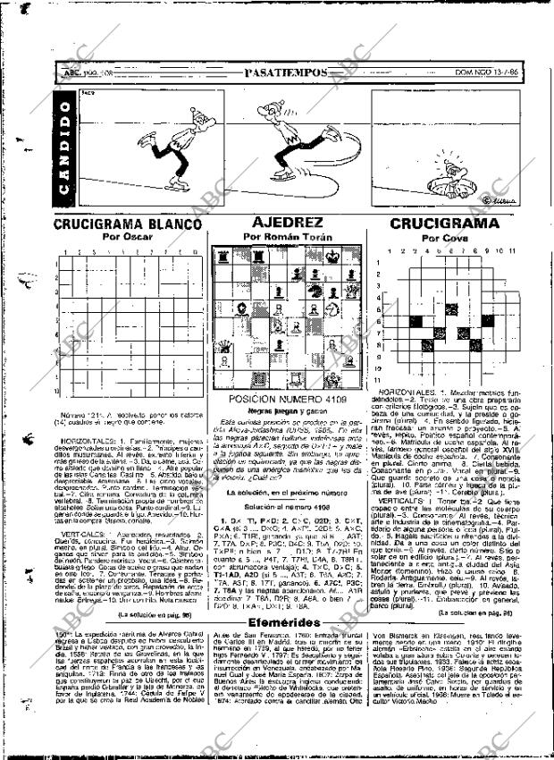 ABC MADRID 13-07-1986 página 108