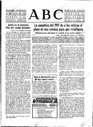 ABC MADRID 13-07-1986 página 13