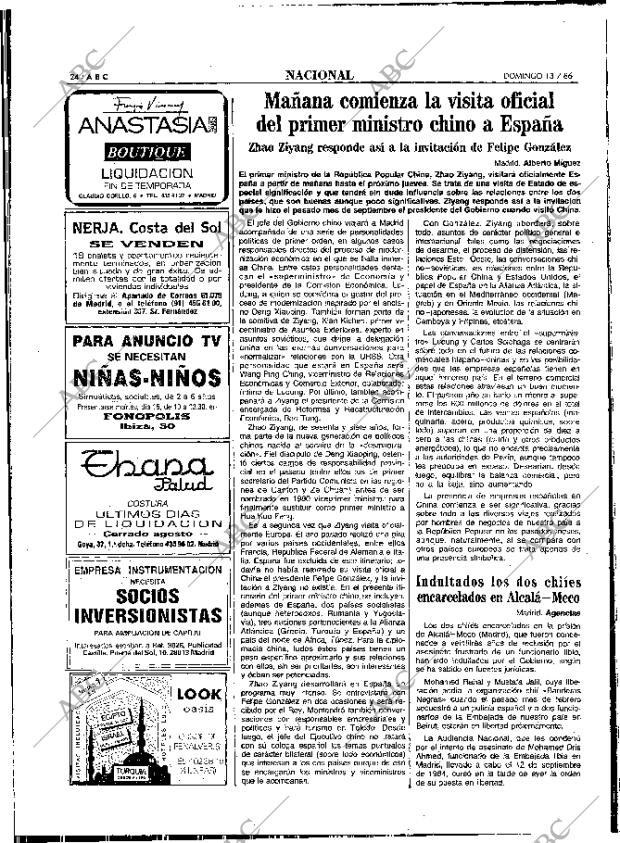 ABC MADRID 13-07-1986 página 24