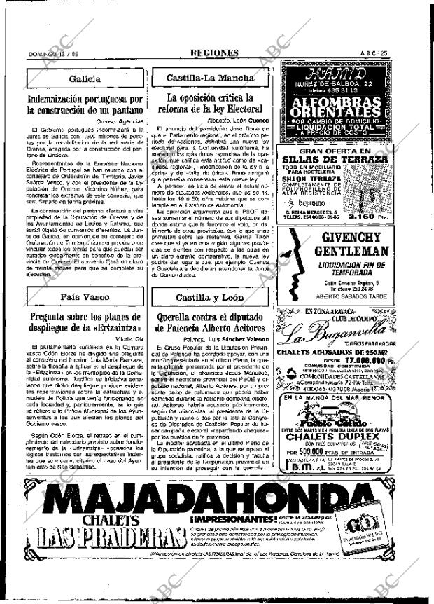 ABC MADRID 13-07-1986 página 25