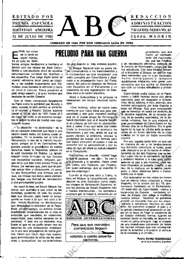 ABC MADRID 13-07-1986 página 3