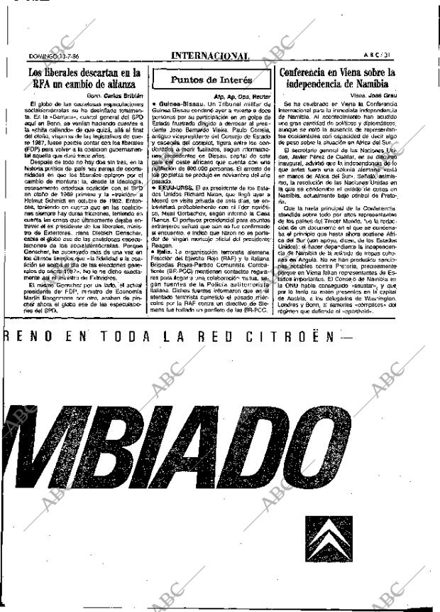 ABC MADRID 13-07-1986 página 31