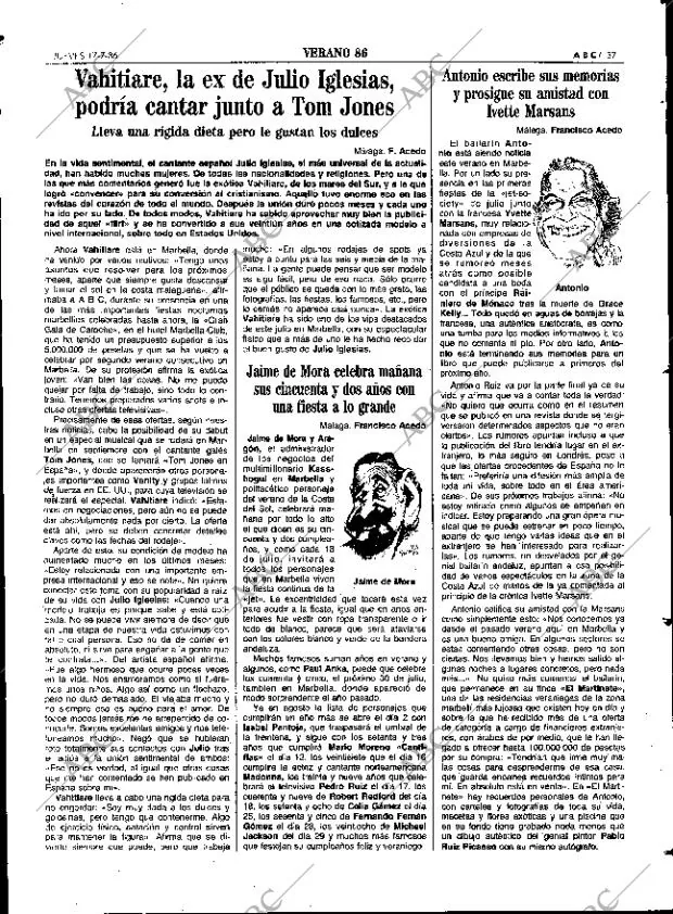 ABC SEVILLA 17-07-1986 página 37