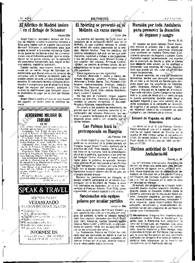 ABC SEVILLA 17-07-1986 página 52