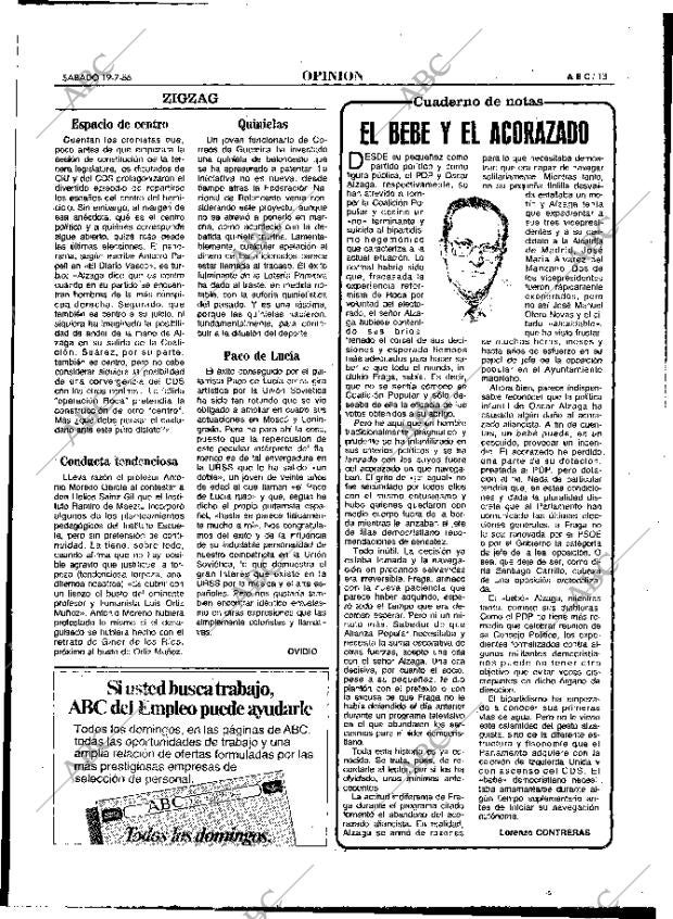 ABC MADRID 19-07-1986 página 13