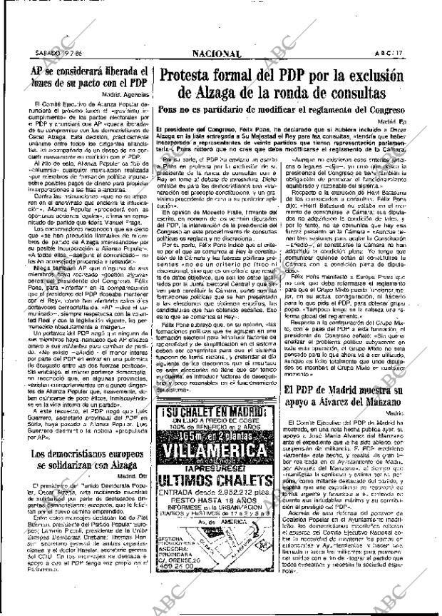 ABC MADRID 19-07-1986 página 17