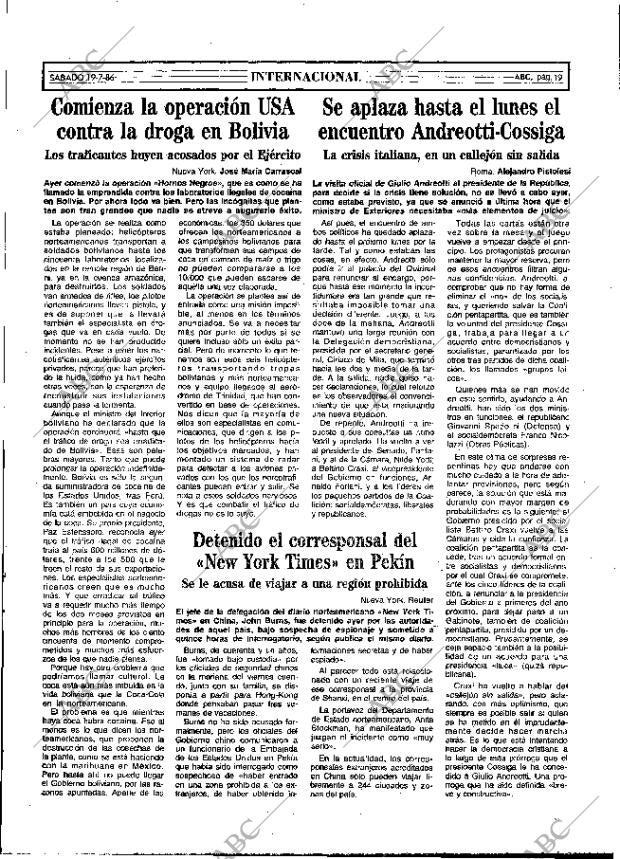 ABC MADRID 19-07-1986 página 19