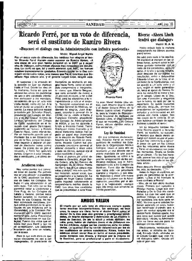 ABC MADRID 19-07-1986 página 25