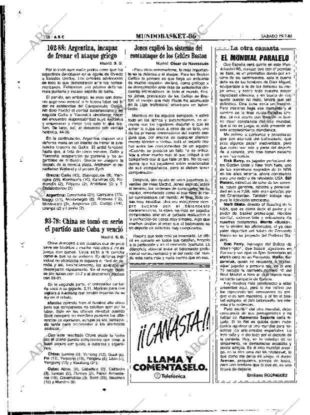 ABC MADRID 19-07-1986 página 58