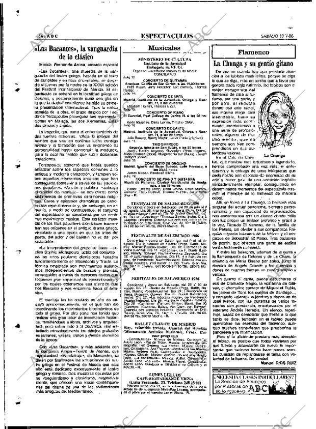 ABC MADRID 19-07-1986 página 64