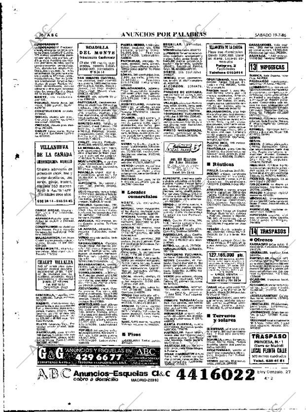 ABC MADRID 19-07-1986 página 76