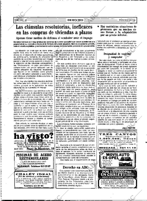 ABC MADRID 20-07-1986 página 48
