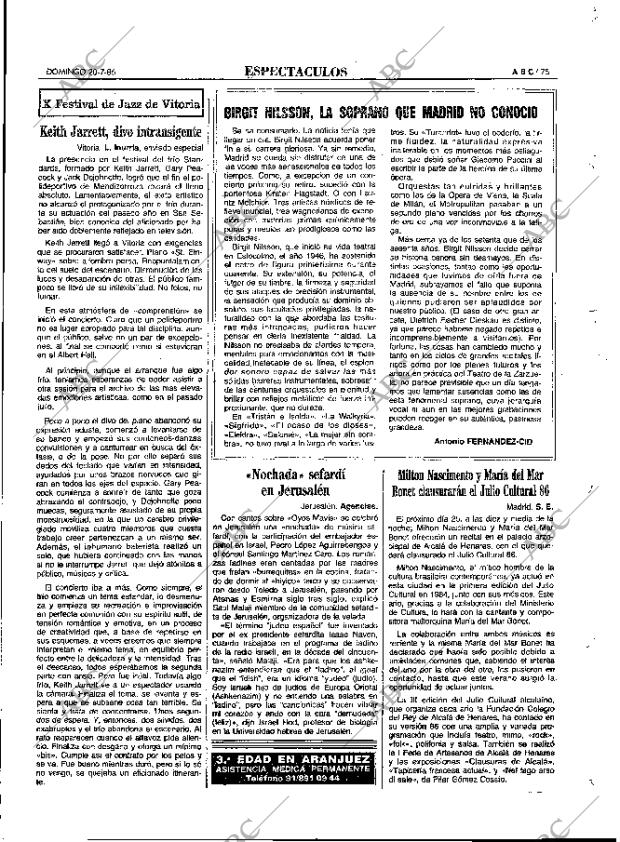 ABC MADRID 20-07-1986 página 75